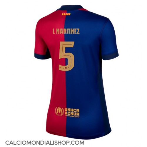 Maglie da calcio Barcelona Inigo Martinez #5 Prima Maglia Femminile 2024-25 Manica Corta